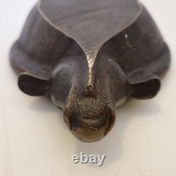 France, Austria. Art Deco Heavy Bronze Ashtray with Buffalo Decoration Excellent Condition