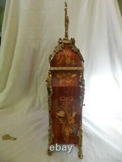 Franz Hermle Bronze Pendulum Rose Wood Beautiful Condition Works Perfectly