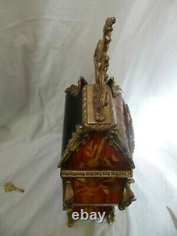 Franz Hermle Bronze Pendulum Rose Wood Beautiful Condition Works Perfectly