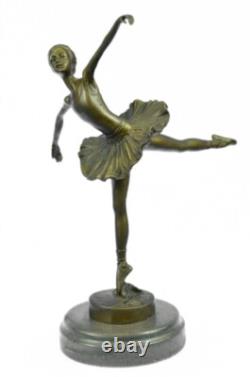 French Art Deco Bronze Sculpture of a Dancer Ballerina by Milo