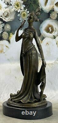 French Art Deco Drama Woman Mask Georges Fonte Bronze Sculpture Collector