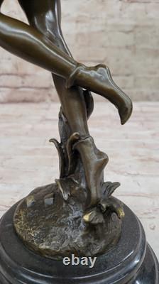 French Dancer Sculpture Statue Art Deco Trophy by Cesaro in Bronze