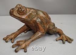Frog Animal Sculpture, Art Deco Style, Art Nouveau Style Bronze Statue