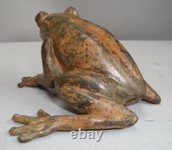 Frog Animal Sculpture, Art Deco Style, Art Nouveau Style Bronze Statue