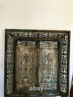 Front Of Fireplace Firewall Art Deco Brass / Openwork Bronze 69x75 / Façade