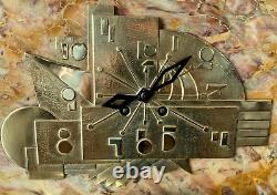 George Lavrov 1930 Art Deco Clock Marble And Bronze