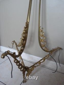 Gilt Bronze Chandelier Mount, 84 cm, Art Deco, 1930