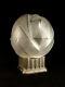 Glassware Des Vosges Lamp Art Deco In Bronze Nickeled - Globe Pressed Glass 1930
