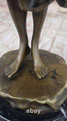 Golden Bronze Art Deco Statue Austrian Dancer Chair 1920 Sculpture Deal