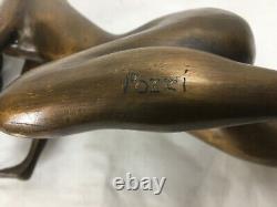 Grand Bronze Women Nue 50 CM Signed Pozzi Art Deco Start 20th