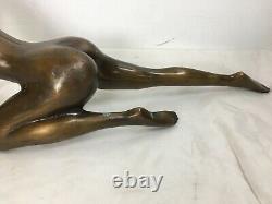 Grand Bronze Women Nue 50 CM Signed Pozzi Art Deco Start 20th