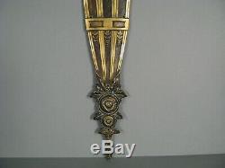 Grand Old Bronze Decorative Art Deco Stylized Flowers 1930