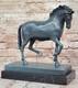 Grand Tang Horse Barye Art Deco Modern Bronze Sculpture Marble Figurine Deal