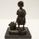 Grape Wine Girl Harvest Statue Sculpture Art Deco Art Nouveau Style