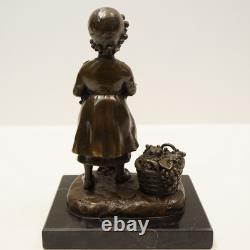 Grape Wine Girl Harvest Statue Sculpture Art Deco Art Nouveau Style