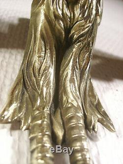 Great Pair Dappliques Art Deco Bronze Birds And Tulips Muller Frères