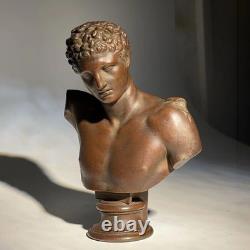 Handcrafted Bronze Hermès Sculpture Ancient Greek Art Statue, Décor