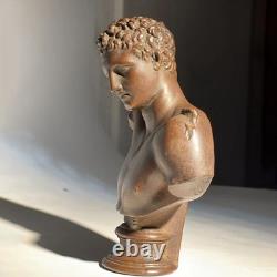 Handcrafted Bronze Hermès Sculpture Ancient Greek Art Statue, Décor