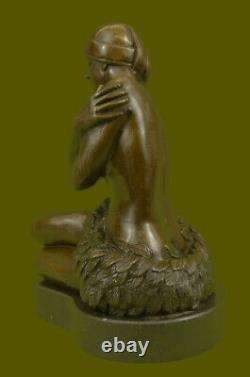 Hawaiian Girl Art Deco New Bronze Sculpture Moreau Figure Decorative Statue