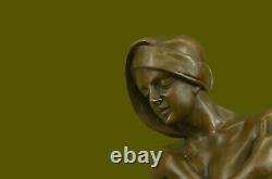 Hawaiian Girl Art Deco New Bronze Sculpture Moreau Figure Decorative Statue