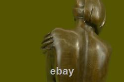 Hawaiian Girl Art Deco New Bronze Sculpture Moreau Figure Decorative Statue