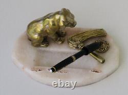 Henri PAYEN (1894-1933) Bronze Sculpture Puppy Pen Holder Art Deco approx. 1920