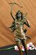 Huge 48cm Art Deco Bronze Diana The Huntress With Node Signed Marble Base
