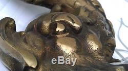 Important Piece Of Zoomorphe Lamp Dauphin In Bronze Early Twentieth 55 CM