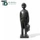 Ir&eacute;n&eacute;e Rochard Unique Bronze Of His Schoolboy Son, Art Deco, 1940, Height 45 Cm