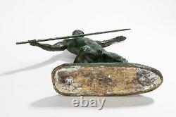 Javelin Thrower. Bronze Art Deco By Guero. Circa 1940