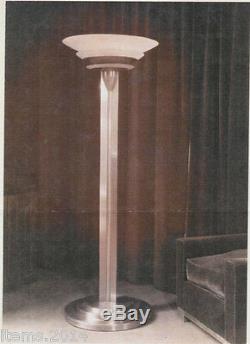 Jean Perzel, Rare Floor Lamp, Art Deco Period Model 32, Bronze Nickele