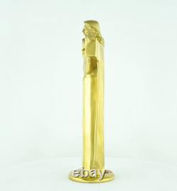 Jesus Christ Statue Sculpture in Art Deco / Art Nouveau Style, Solid Bronze