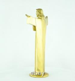 Jesus Christ Statue Sculpture in Art Deco / Art Nouveau Style, Solid Bronze