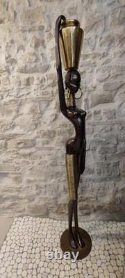 Karl Hagenauer Art Deco Bronze Statue, 160 cm Tall