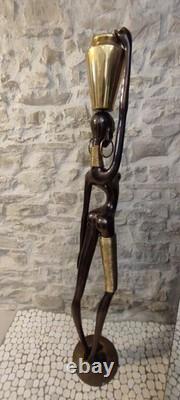 Karl Hagenauer Art Deco Bronze Statue, 160 cm Tall