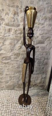 Karl Hagenauer Art Deco Bronze Statue, 160 cm Tall