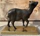 L. Vandamme Paris Sculpture Bronze Goat Sheep Art Deco Design 1950 Lalanne