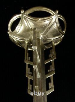 L. Vandamme - Ejg Lustre Art Deco In Bronze Nickeled And Pressed Glassware 1930