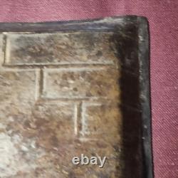 LOYS GEOMETRIC BRONZE TRAY, SIGNED LOYS, ART DECO 1930