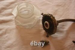 Lamp Art Deco Bronze Pate Glass