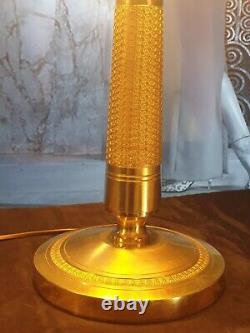 Lamp Art Deco Lamp Art New Glass Molded (bronze Or Brass)