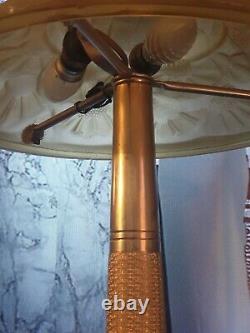 Lamp Art Deco Lamp Art New Glass Molded (bronze Or Brass)