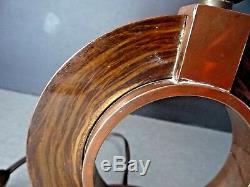 Lamp Art Deco Modernist Adnet, Djo Bourgeois, Frank Desny Copper Bronze, Patinated