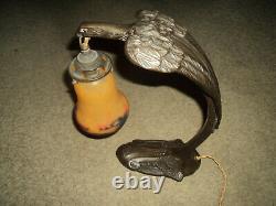 Lamp C. Ranc Bronze Foot Art Deco / New Tulip Schneider Daum Muller