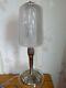 Lamp Muller Brothers Pressed Glass And Art Deco 1930 Silvered Bronze