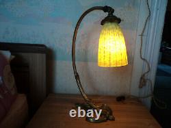 Lamp Pied Bronze Art Nouveau/deco Galle Daum Muller Majorelle 1900 Guimard