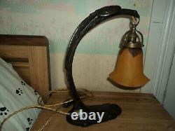 Lamp Pied Bronze Art Nouveau/deco Galle Daum Muller Majorelle 1900 Guimard