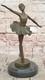 Large Bronze Sculpture Of A Ballerina Dancer, Art Deco, Signed By Milo