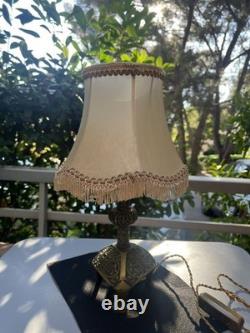 Le Verrier Art Deco bronze table lamp, H. 20 cm