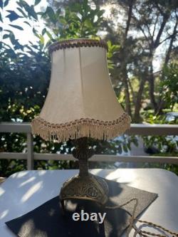 Le Verrier Art Deco bronze table lamp, H. 20 cm